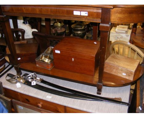 A vintage Primus - Model 96 Burner, together with assorted wooden boxes 
