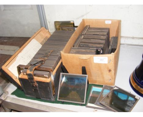 A selection of Victorian magic lantern slides, all relating to The Isle of Wight, including St. Lawrence, Steephill Castle, B