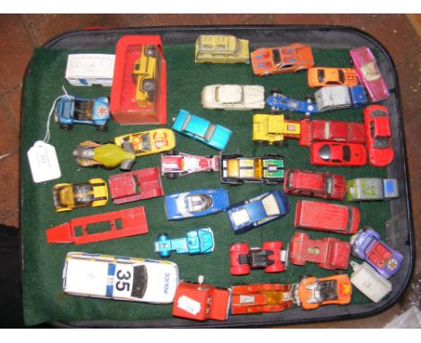 Vintage play worn die cast model cars 