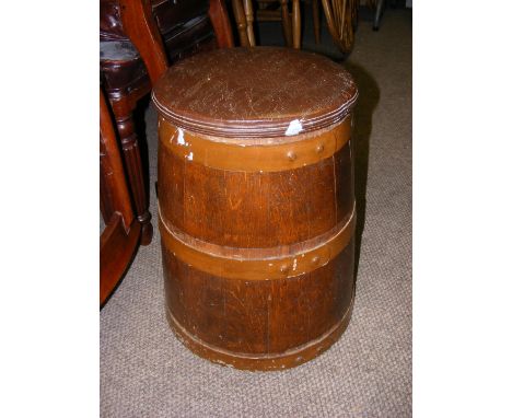 A vintage 'barrel' stool