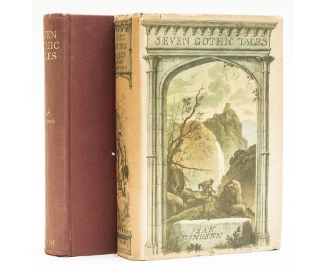 [Blixen (Karen)], "Isak Dinesen". Seven Gothic Tales, first edition, colour frontispiece by Rex Whistler, light creasing to a