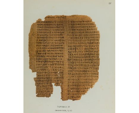 NO RESERVE Kenyon (Frederic G.) The Chester Beatty Biblical Papyri Description and Texts of the Twelve Manuscripts on Papyrus