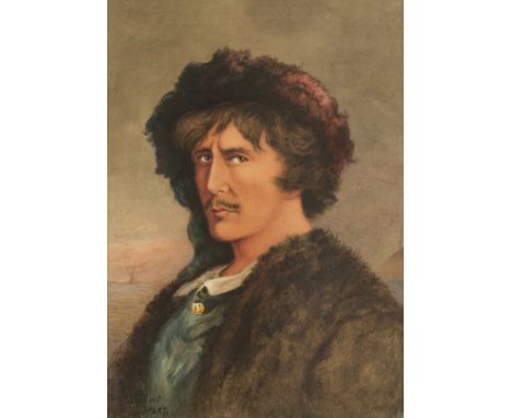 NO RESERVE Irving (Sir Henry).- Hart (James Gilbert) Portrait of Henry Irving as "The Flying Dutchman" in Vanderdecken, water