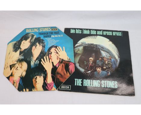 Vinyl - Two The Rolling Stones LPs to include Through The Past (Big Hits vol 2) Stereo SKL5019 and Big Hits High Tide and Gre