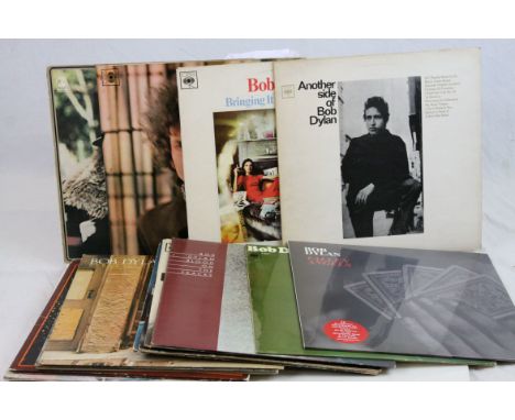 Vinyl - Collection of 16 x Bob Dylan vinyl LP's to include Blonde On Blonde (CBS 66012), Desire (CBS 86003), Another Side Of 