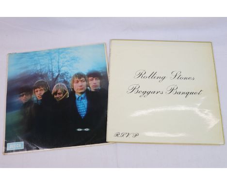 Vinyl - Two The Rolling Stones LPs to include Beggars Banquet SKL4955, stereo, and between The Buttons on Decca LK4852 mono,&