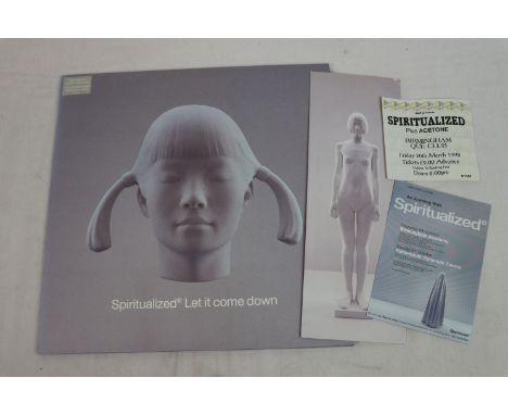 Vinyl &amp; Ticket - Spiritualized Let It Come Down Double LP on Spaceman OOPM001LP with postcard (vg++) with ticket for Birm