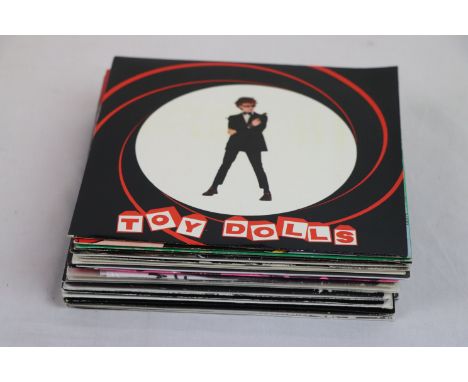 Vinyl - 21 Punk 7" to include Sub Humans x 2, The Jam x 3, Angelic Upstarts x 5, Dead Kennedys Nazi Punks F**K Off, Sex Pisto