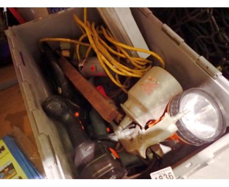 Box of mixed power tools. Not available for in-house P&amp;P 