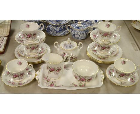 A Royal Albert Lavender Rose pattern tea service, for six
