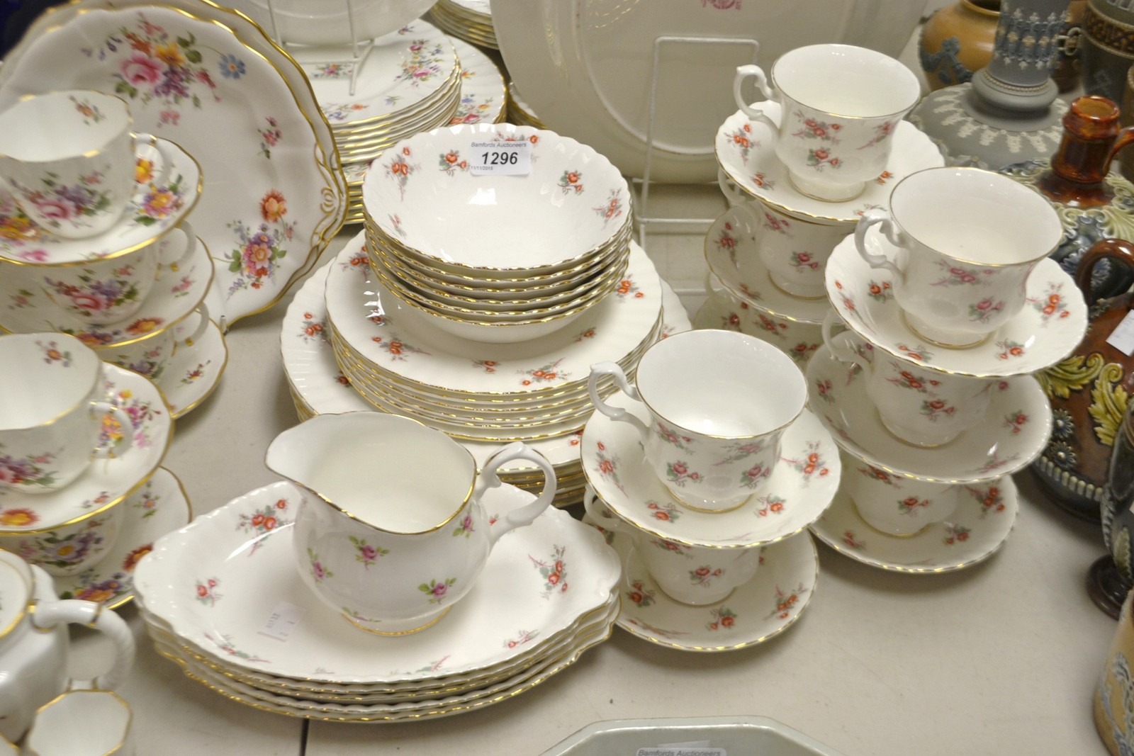 A Richmond Bone China Rose Time Tea and dinner service, for six
