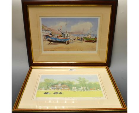 John Rudkin ( contemporary), 
by and after,
Filey,
limited edition print,
titled,signed and numbered in pencil 255/500,certif