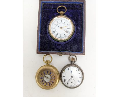 A early 20th century silver cased, manual wind, quarter repeater open faced pocket watch, having blued hands, Roman numerals 