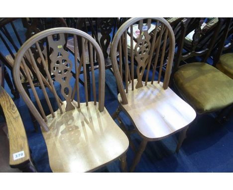 Pair of stick back Windsor chairs