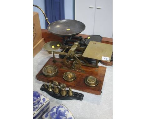 Two sets of scales and weights, various