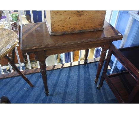 Mahogany card table
