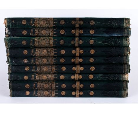 Nine Large Volumes of The Library of Shakespeare, Illustrated Nearly Eight Hundred Superb Engravings from Original Designs by