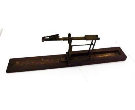 JEWELLERS SCALES. Set of antique folding jewellers scales