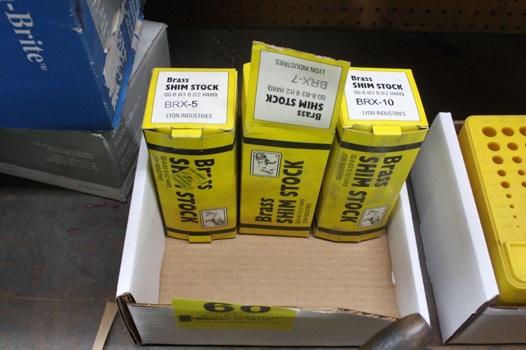 LYON INDUSTRIES BRASS SHIM STOCK IN BOX
