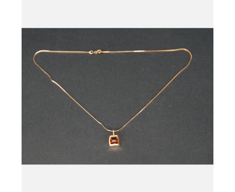 Cartier Gold Necklace with Amulet, 750 hallmarked, length 45 cm