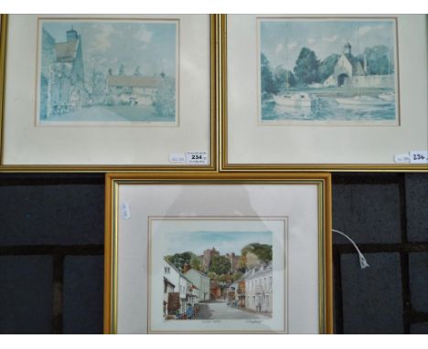 After Stanley Orchart - two prints by Stanley Orchart, the first entitled Beaulieu Gatehouse and the other Beaulieu Cloisters