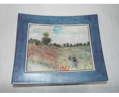 Goebel, Claude Monet, Fleurs De Pavot - a large Goebel Artis Orbis Collection rectangular dish, decorated in pattern Fleurs D