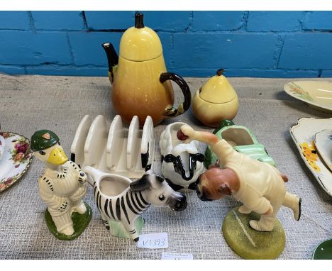 A job lot of assorted novelty ceramics mainly Carltonware 