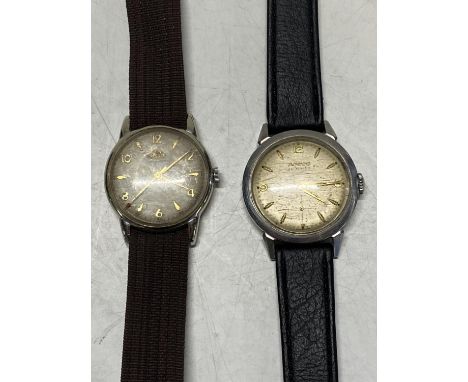 One vintage Avia 15 jewels and a vintage Movado automatic wrist watch both in working order 