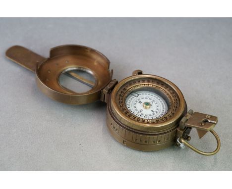 Brass cased compass 