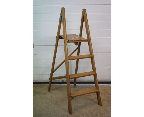 Good set of pine step ladders 