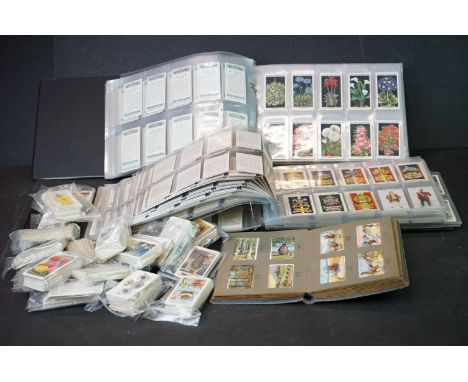 Accumulation of vintage cigarette cards, in albums and loose, many in sets, to include Wills, Players, Gallahers etc, various