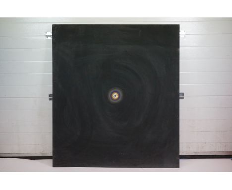 Philip Smith MBE ARCA (1928 - 2018), Large Acrylic, Gold Leaf and small Mirror on Board titled ' Vortex ' unsigned, 137cm x 1