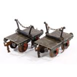 Märklin Langholzwagen, 1814, Spur 1, uralt, LS/RS, L je 12, Z 3-4