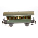 Märklin Personenwagen 1807, Spur 1, CL, mit 2 AT, 1 Achslagerblende ersetzt, LS/RS, gealterter Lack,