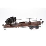 Märklin amerik. Flugzeugtransportwagen 1881, Spur 1, HL, Drehgestelle ersetzt und 1 lose, L 28,