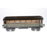 Märklin Personenwagen 1886, Spur 1, CL, mit 4 AT, LS und gealterter Lack, L 33,5, Z 3