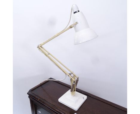 A mid-century&nbsp;Herbert Terry anglepoise lamp on square 2-tier base, max height 85cm