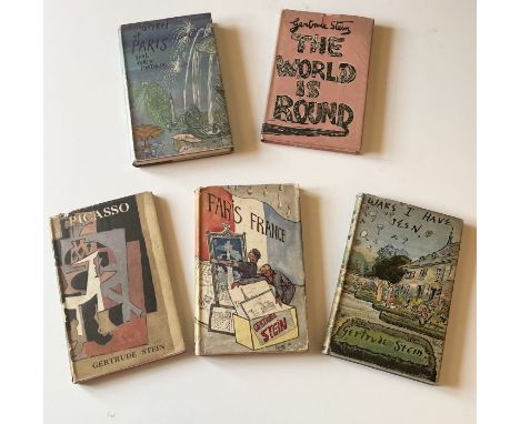 Four B.T. Batsford titles by Gertrude Stein "The World is Round" 1st edition 1939, "Paris, France" 1st edition 1940, "Wars I 