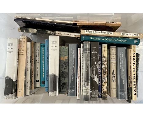 A collection of books on the subject of British city architecture and history, titles include; Bristol an Architectural Histo