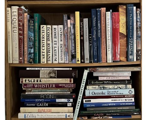 A collection of books on the subject of art, architecture, art history and artists, titles include; La Villa Ephrussi de Roth