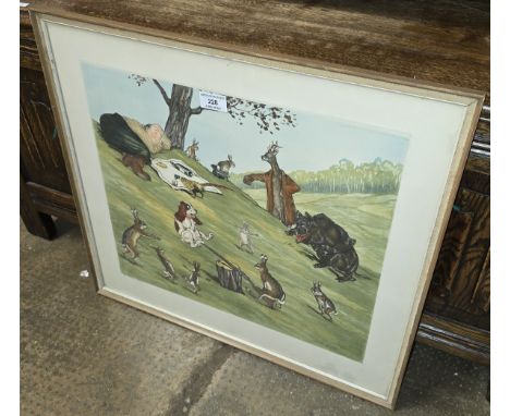 SIGNED FRAMED PRINT, DRUNKEN DREAM