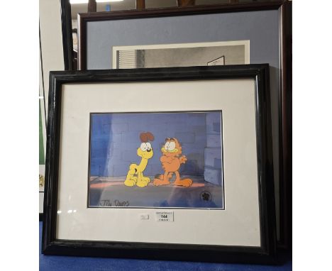 3 GARFIELD PRINTS SIGNED JIM DAVIS SELF PORTRAIT THE DOCTORS OFFICE, BEST FRIENDS