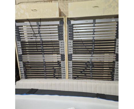 2 SECTION DOUBLE RECLINING &amp; LIFTING ELECTRIC BED WITH STORAGE DRAWERS AND MATTRESSES     
