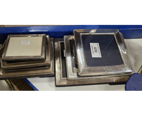 6 HALLMARKED SILVER PICTURE FRAMES     