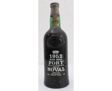 A limited edition bottle of 1952 Silver Jubilee port: aged in cask and bottles in 1977 by Quinta Do Noval: original label to 