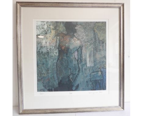 A contemporary limited edition (13 of 50) colour lithograph, 'Nude', signed lower right in the margin in pencil by the artist