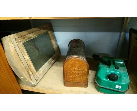 Shelf of assorted, including a sewing machine