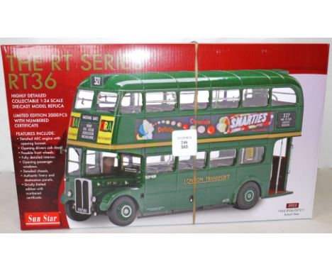 A Sun Star 1955 RT36-FXT211 Bus, model ref No2922, 1:24 scale, in original box, E, box VG-E