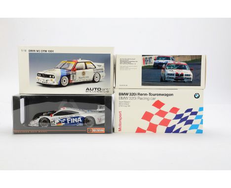 BMW Touring, FIA cars, BMW Touring and FIA Sports cars, 3x DTM Touring cars, Minichamps, Auto Art, 1x Kyosho 1999 Le Mans win