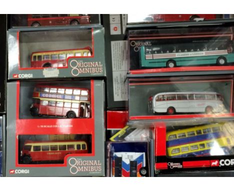 Original Omnibus Buses and Coaches, 1:76 scale, OM43913 Guy Arab-Ribble, OM41401 Roe Trolleybus Tees-side Railless Traction B
